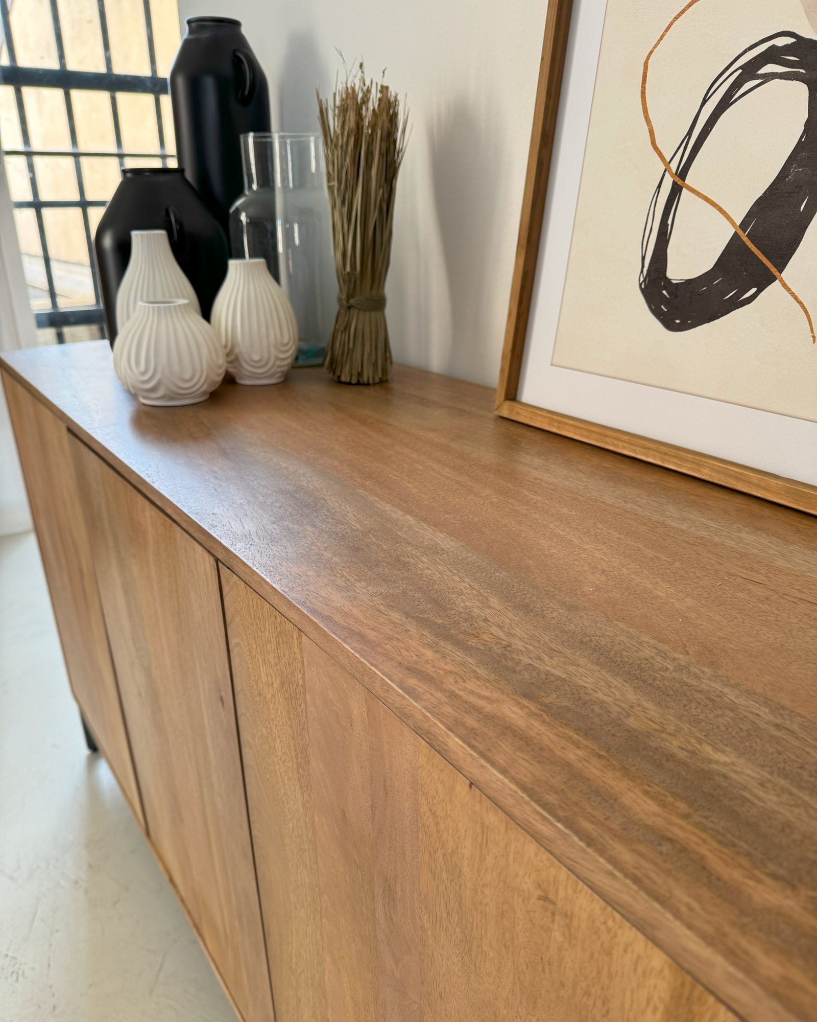 Credenza 4 ante in legno e ferro Skyline 180 cm - OrchideaMilano1981