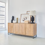 Credenza 4 ante in legno e ferro Skyline 180 cm - OrchideaMilano1981