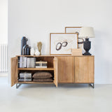 Credenza 4 ante in legno e ferro Skyline 180 cm - OrchideaMilano1981
