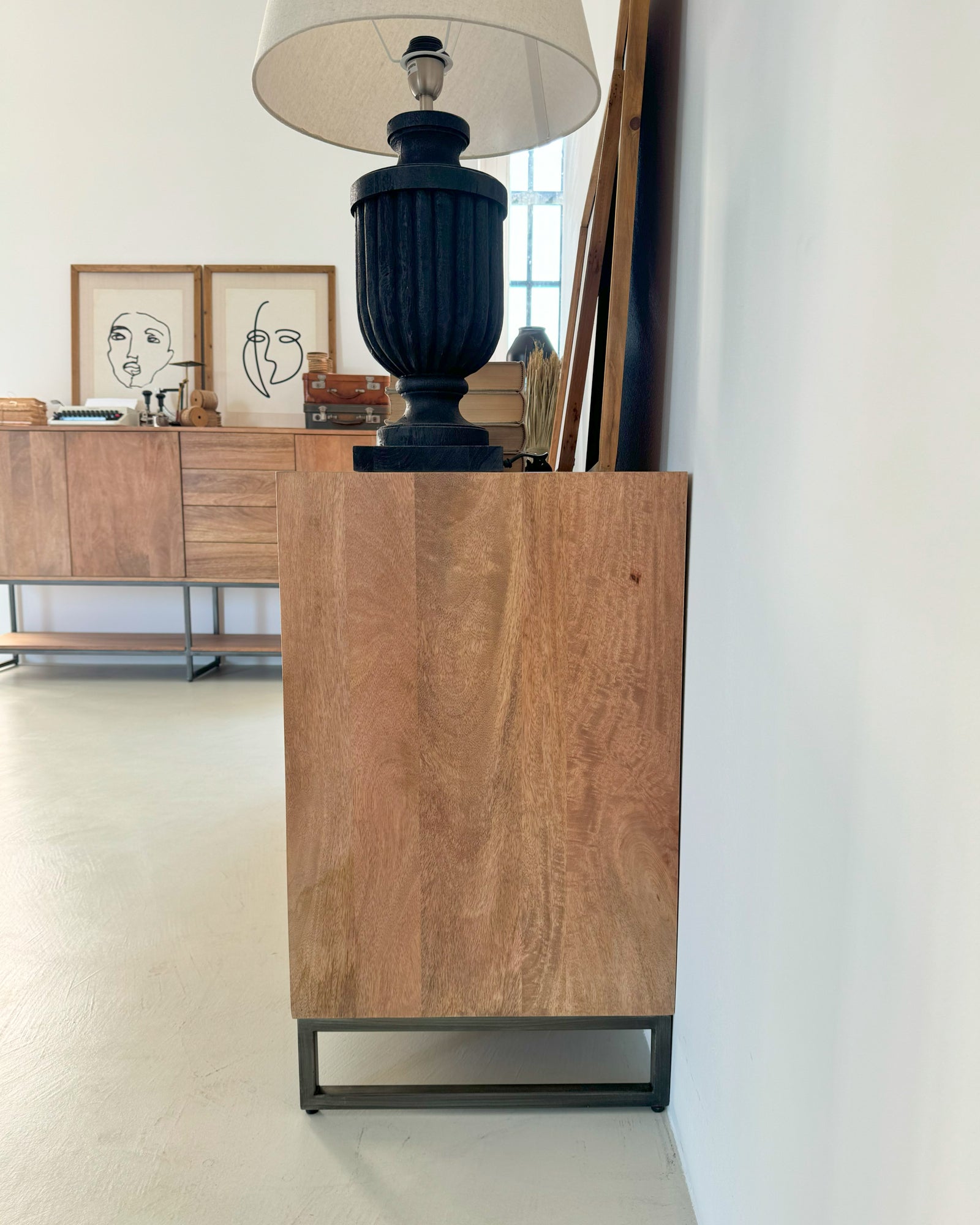 Credenza 4 ante in legno e ferro Skyline 180 cm - OrchideaMilano1981