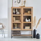 Credenza 2 ante a vetro in legno e ferro Skyline 110 cm - OrchideaMilano1981