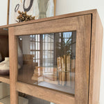 Credenza 2 ante a vetro in legno e ferro Skyline 110 cm - OrchideaMilano1981