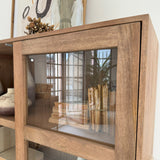 Credenza 2 ante a vetro in legno e ferro Skyline 110 cm - OrchideaMilano1981