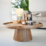 Tavolino rotondo moderno in legno Classic Wood 87 cm - OrchideaMilano1981