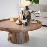 Tavolino rotondo moderno in legno Classic Wood 87 cm - OrchideaMilano1981
