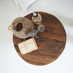 Tavolino rotondo moderno in legno Raw Medium 66 cm - OrchideaMilano1981