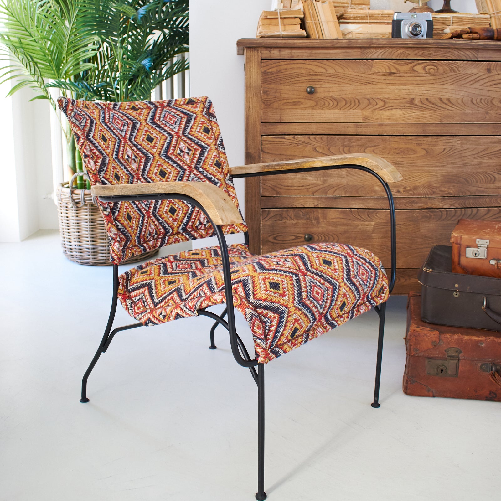 Poltrona in tessuto kilim e ferro Teepee - OrchideaMilano1981