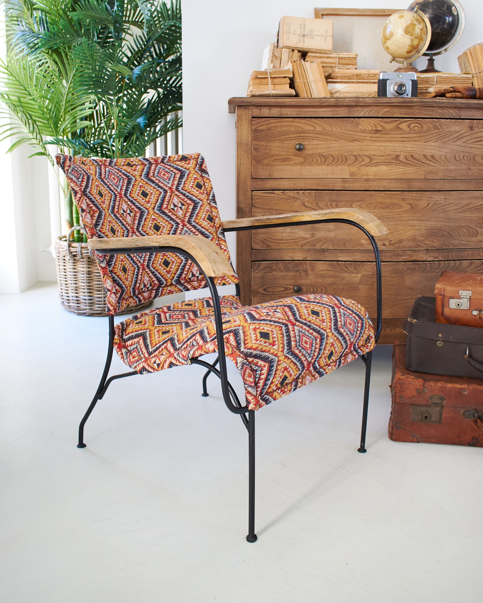 Poltrona in tessuto kilim e ferro Teepee - OrchideaMilano1981