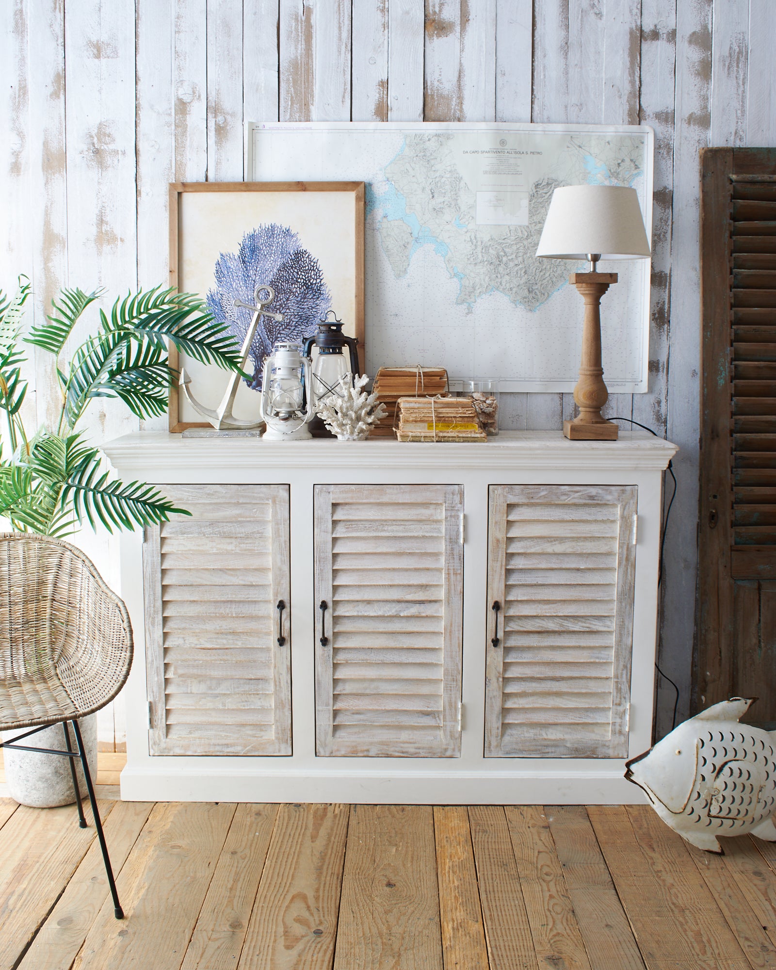 Credenza in legno massello Anguilla 140 cm - OrchideaMilano1981