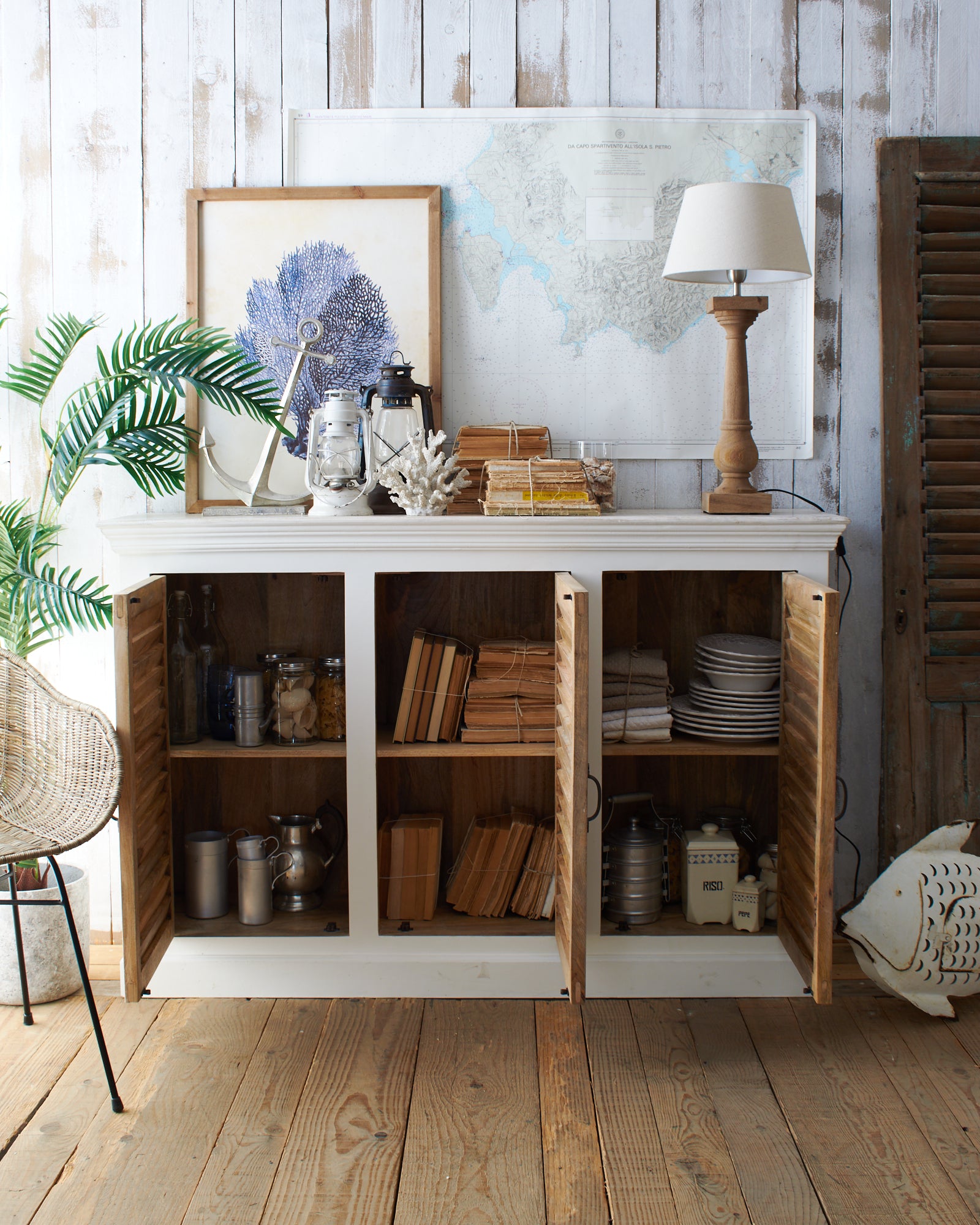 Credenza in legno massello Anguilla 140 cm - OrchideaMilano1981