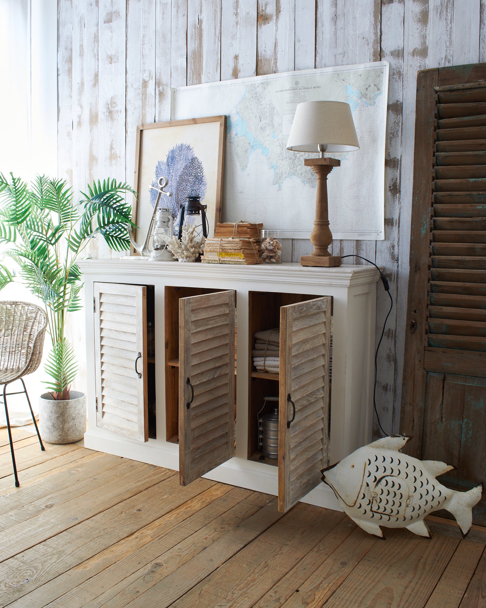 Credenza in legno massello Anguilla 140 cm - OrchideaMilano1981