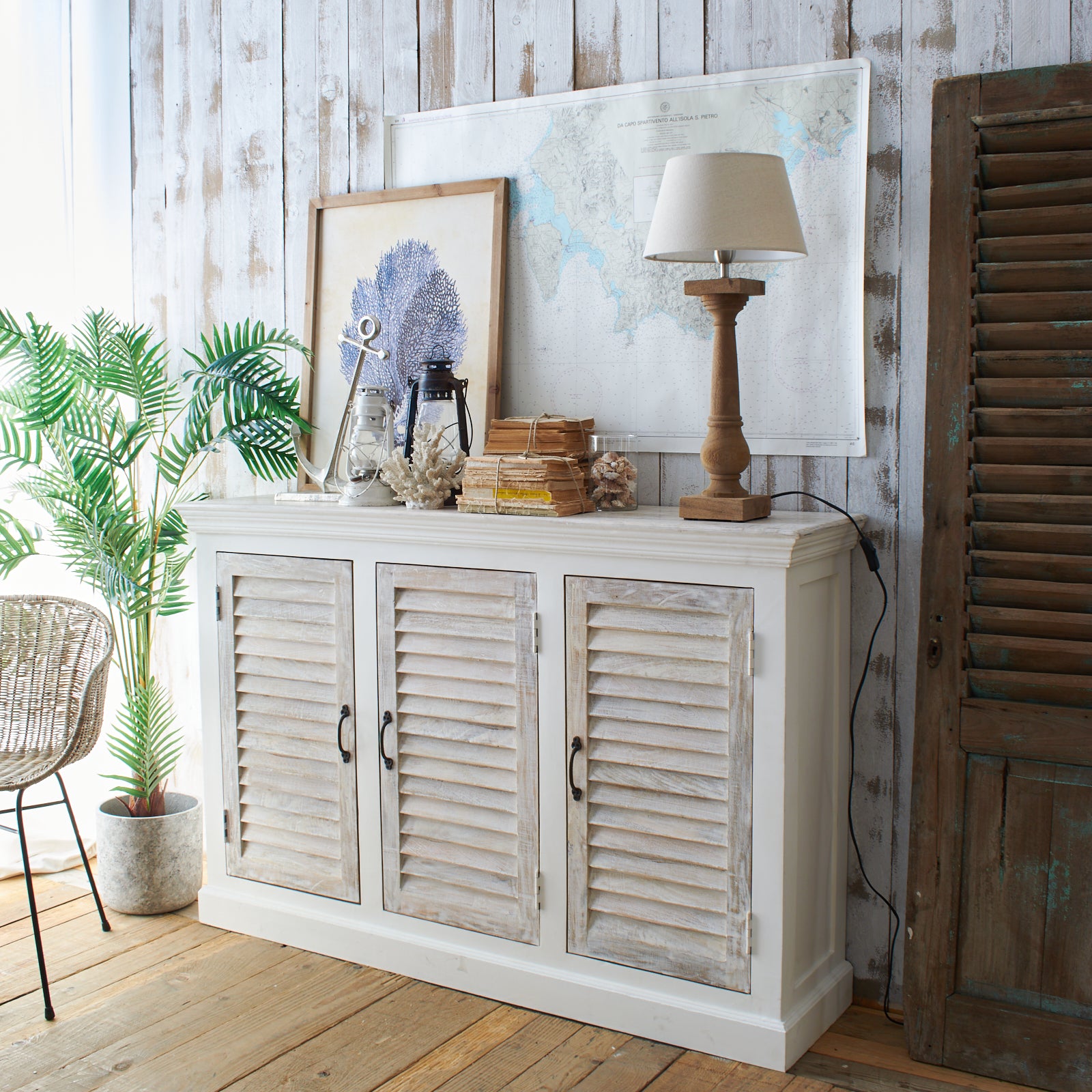 Credenza in legno massello Anguilla 140 cm - OrchideaMilano1981
