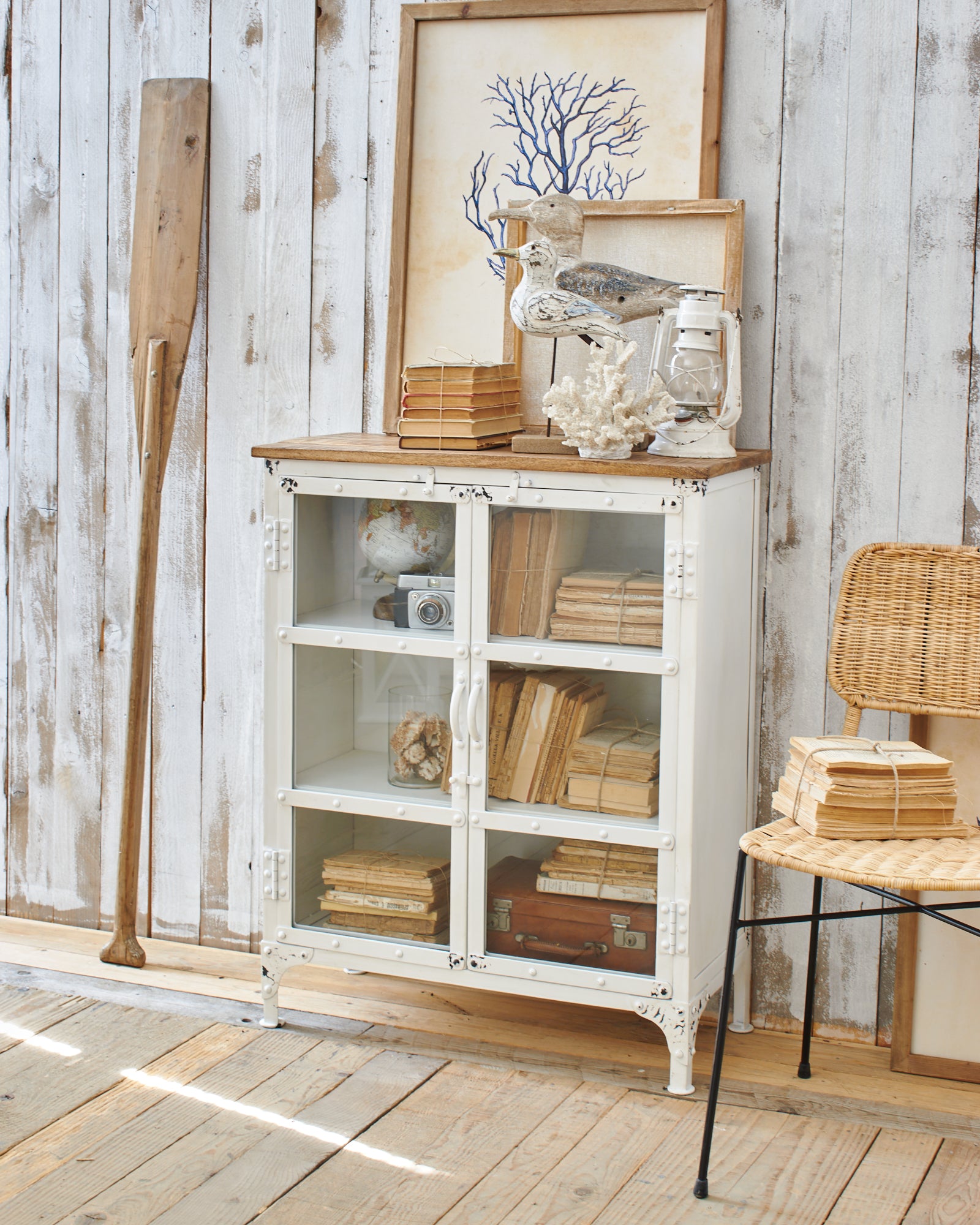 Credenza in ferro e vetro Cap Ferrat 73 cm - OrchideaMilano1981