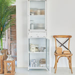 Vetrina in ferro e vetro Antique White 51 cm - OrchideaMilano1981