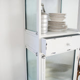 Vetrina in ferro e vetro Antique White 51 cm - OrchideaMilano1981