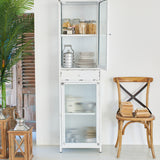Vetrina in ferro e vetro Antique White 51 cm - OrchideaMilano1981