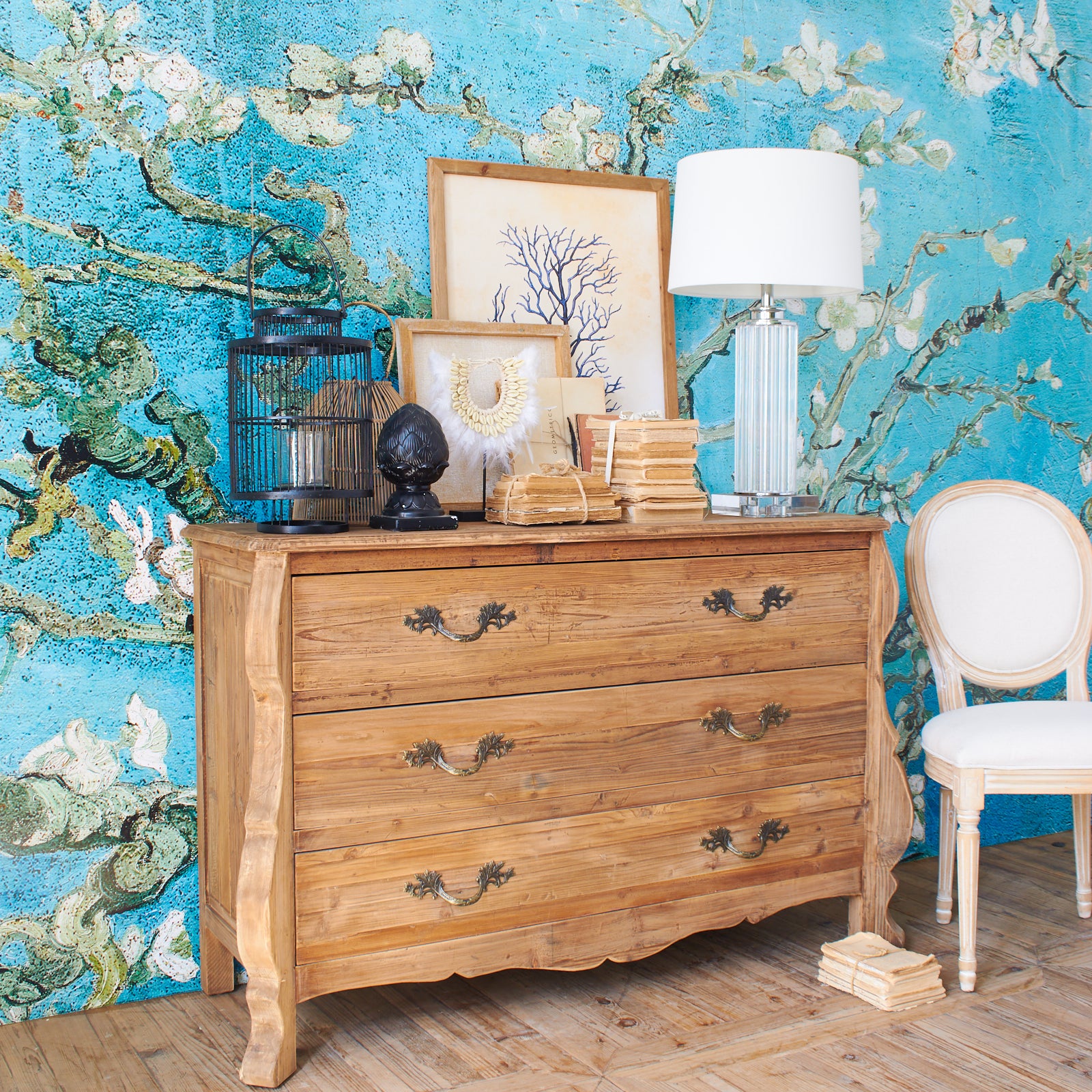Cassettone in legno Chateau 140 cm - OrchideaMilano1981