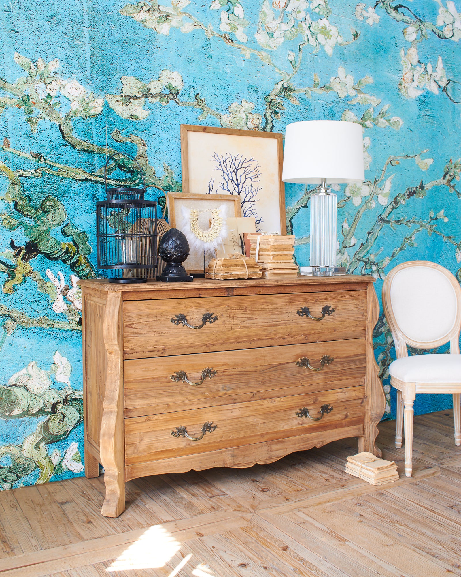 Cassettone in legno Chateau 140 cm - OrchideaMilano1981