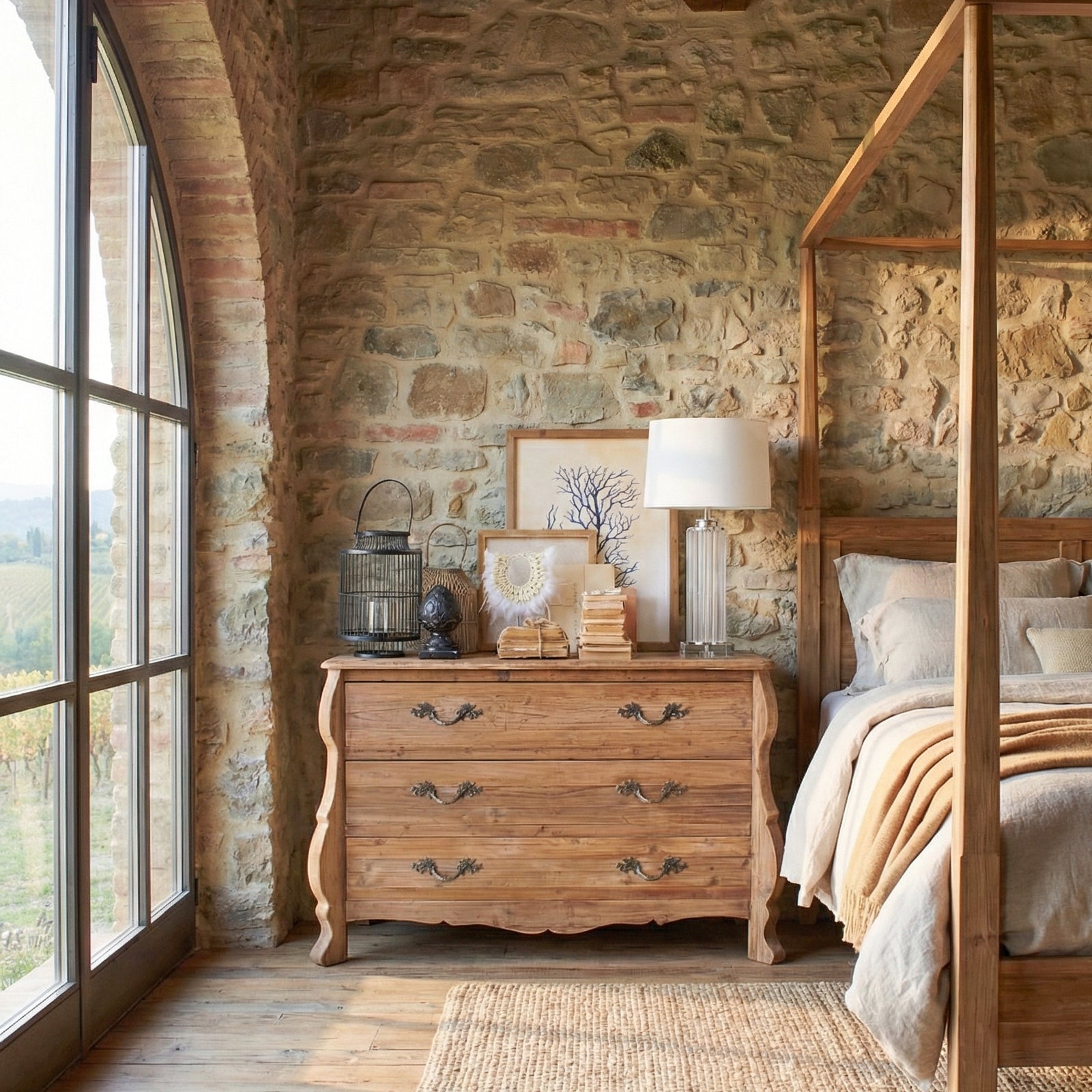 Cassettone in legno Chateau 140 cm - OrchideaMilano1981
