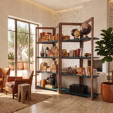 Libreria in legno di olmo di recupero Grange Teal 200 cm - OrchideaMilano1981