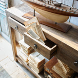 Consolle 4 cassetti in legno massello Grenier 160 cm - OrchideaMilano1981