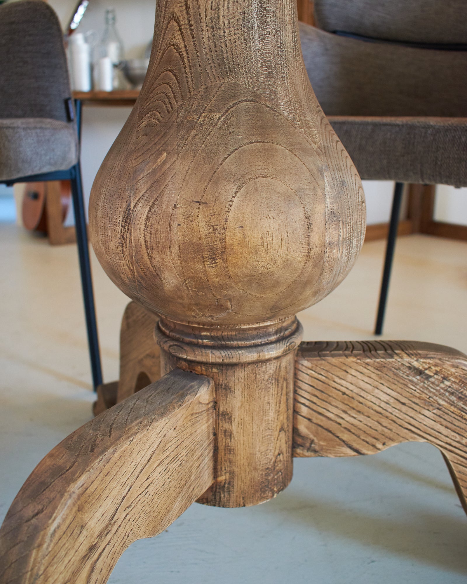 Tavolo rotondo in legno massello da bistrot Chelsea 95 cm - OrchideaMilano1981