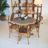 Tavolo rotondo in legno massello da bistrot Chelsea 95 cm - OrchideaMilano1981