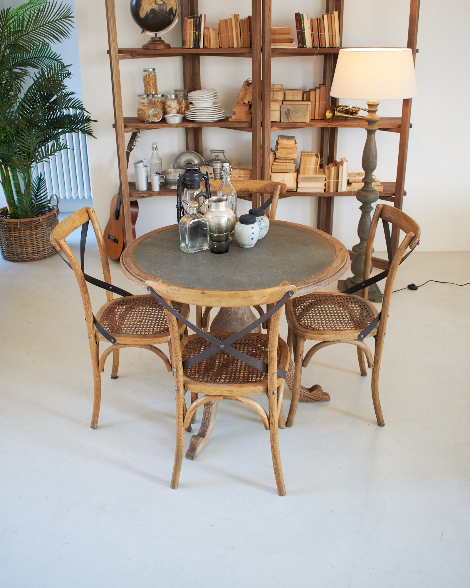 Tavolo rotondo in legno massello da bistrot Chelsea 95 cm - OrchideaMilano1981
