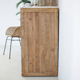 Cassettiera in legno di rovere e marmo Carloforte 90 cm - OrchideaMilano1981