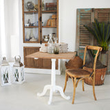 Tavolo quadrato in legno massello da bistrot Andalusia 70 cm - OrchideaMilano1981