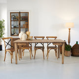 Tavolo allungabile in legno di rovere di recupero Depot  90-180 cm - OrchideaMilano1981