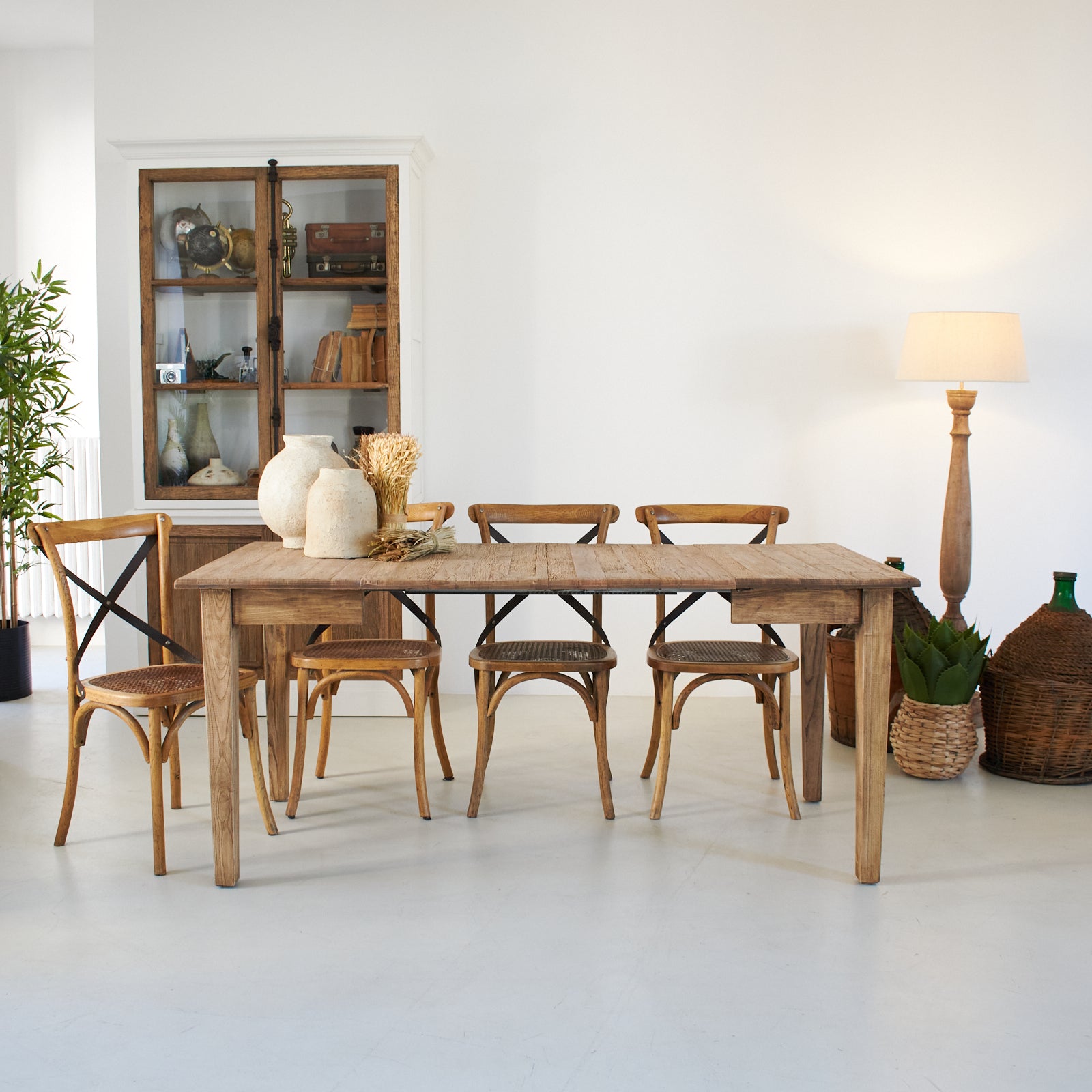 Tavolo allungabile in legno di rovere di recupero Depot  90-180 cm - OrchideaMilano1981