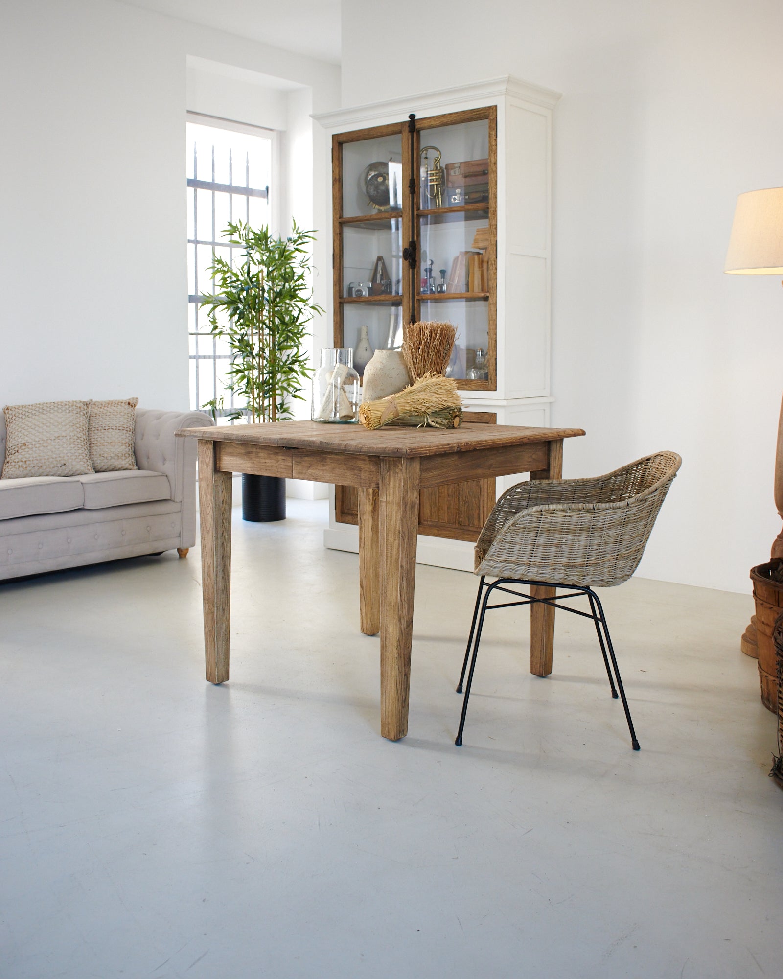 Tavolo allungabile in legno di rovere di recupero Depot  90-180 cm - OrchideaMilano1981