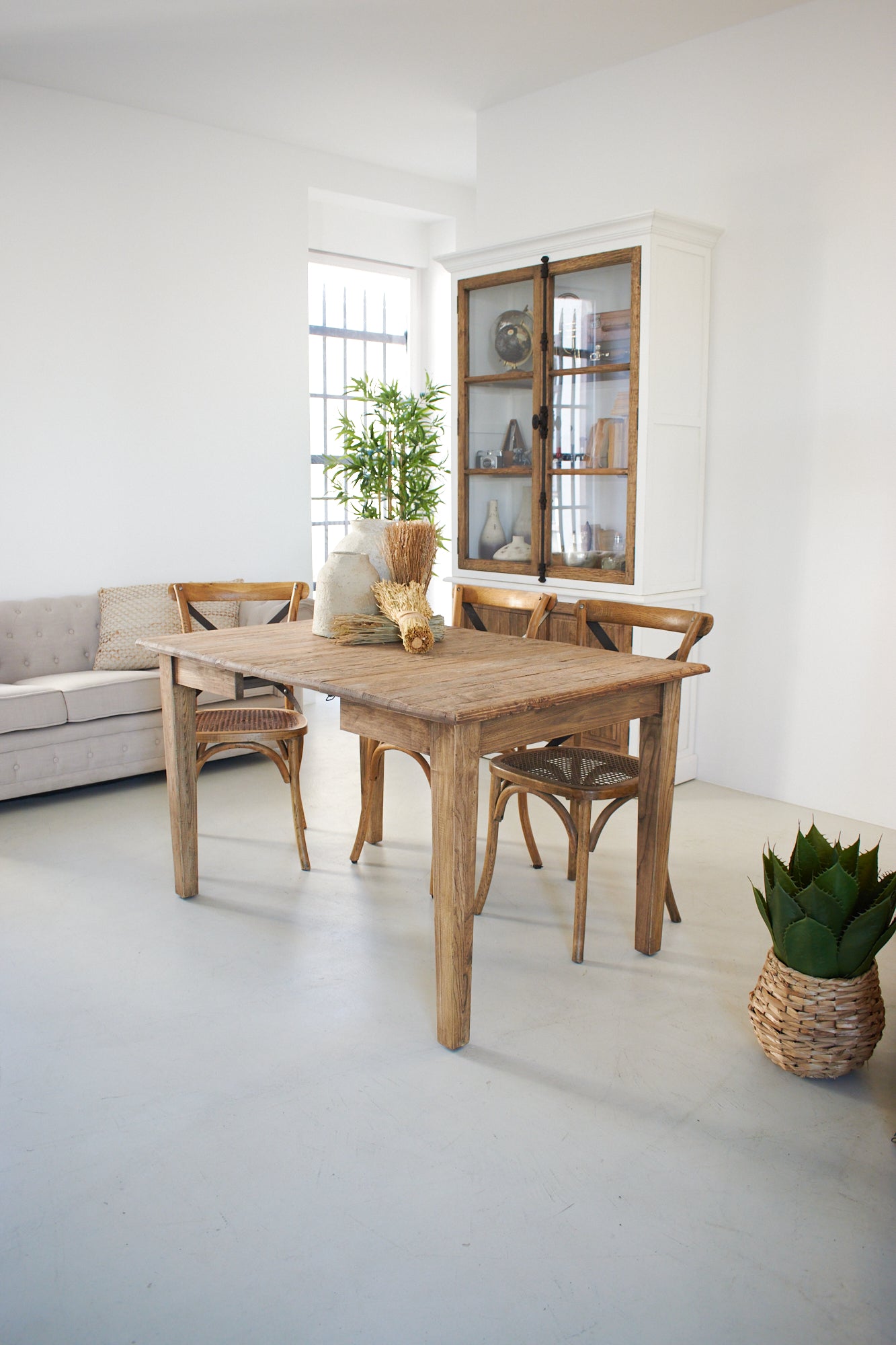 Tavolo allungabile in legno di rovere di recupero Depot  90-180 cm - OrchideaMilano1981