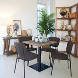 Tavolo quadrato in legno massello da bistrot St. Malo 70 cm - OrchideaMilano1981