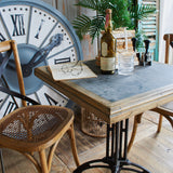 Tavolo quadrato in legno massello da bistrot Marseille 70 cm - OrchideaMilano1981