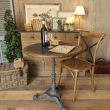 Tavolo rotondo in legno massello da bistrot Paris 70 cm - OrchideaMilano1981