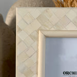 Portafoto con cornice in osso Beatriz - OrchideaMilano1981
