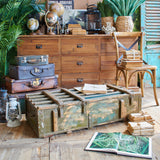Baule in legno vintage Army modello A - OrchideaMilano1981
