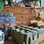 Baule in legno vintage Army modello B - OrchideaMilano1981