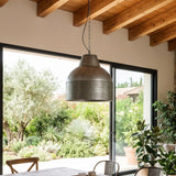 Lampadario in stile industriale in ferro Rabat