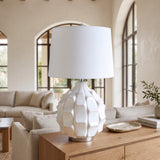 Lampada da tavolo in ceramica Ostuni