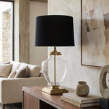 Lampada da tavolo in metallo e vetro Pigalle