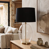 Lampada da tavolo in metallo e vetro Marais