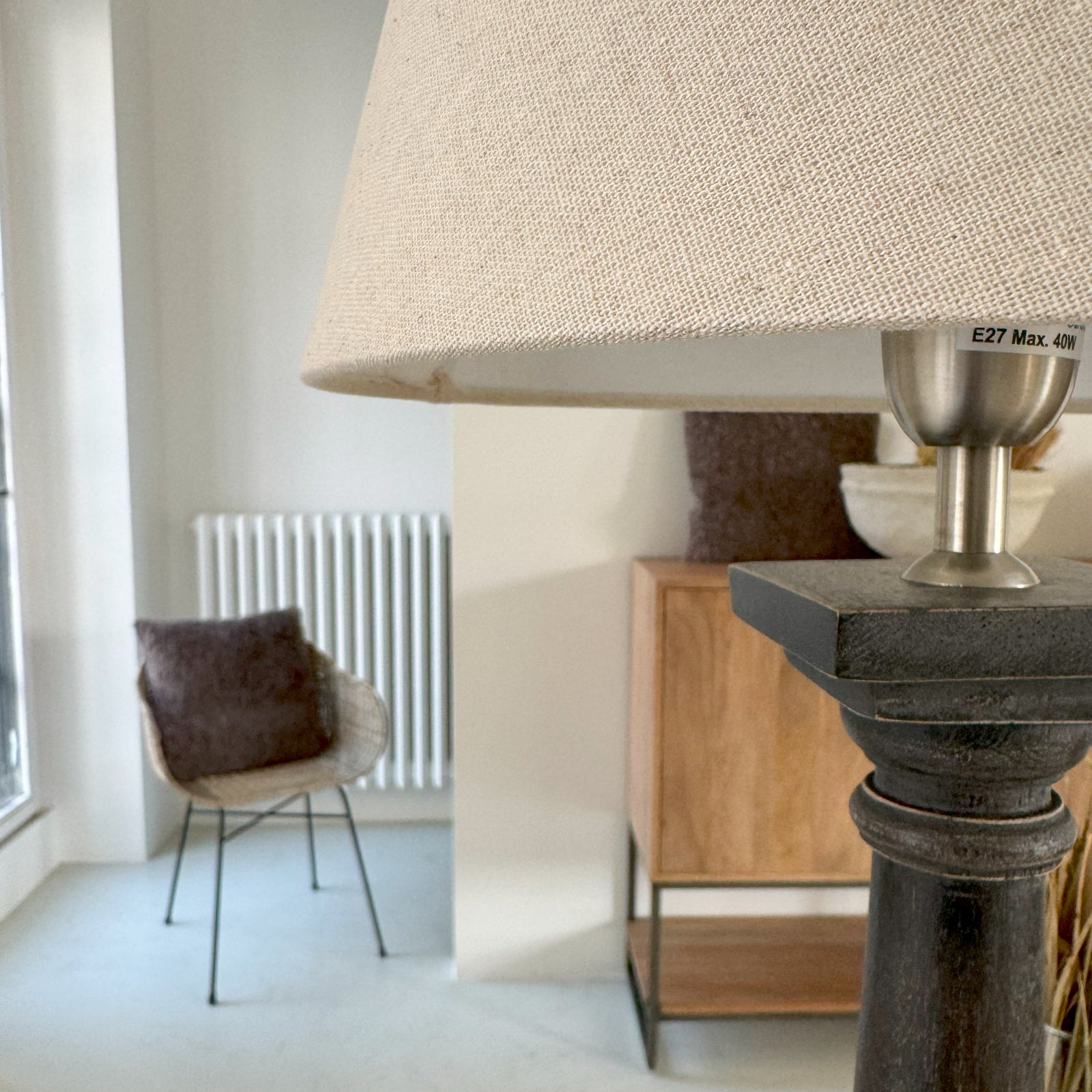 Lampada da tavolo in legno Chicago - OrchideaMilano1981