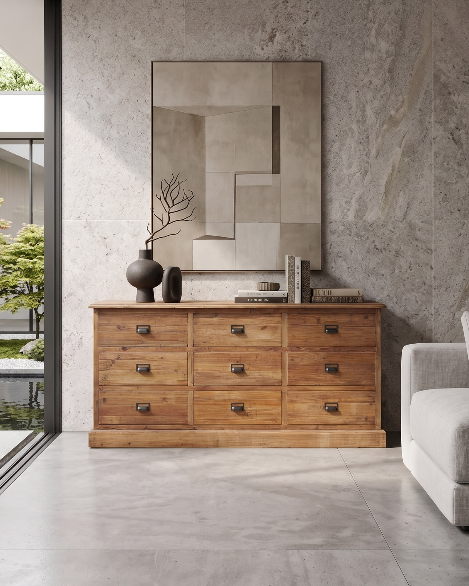 Cassettone in legno di pino Ontario 170 cm - OrchideaMilano1981
