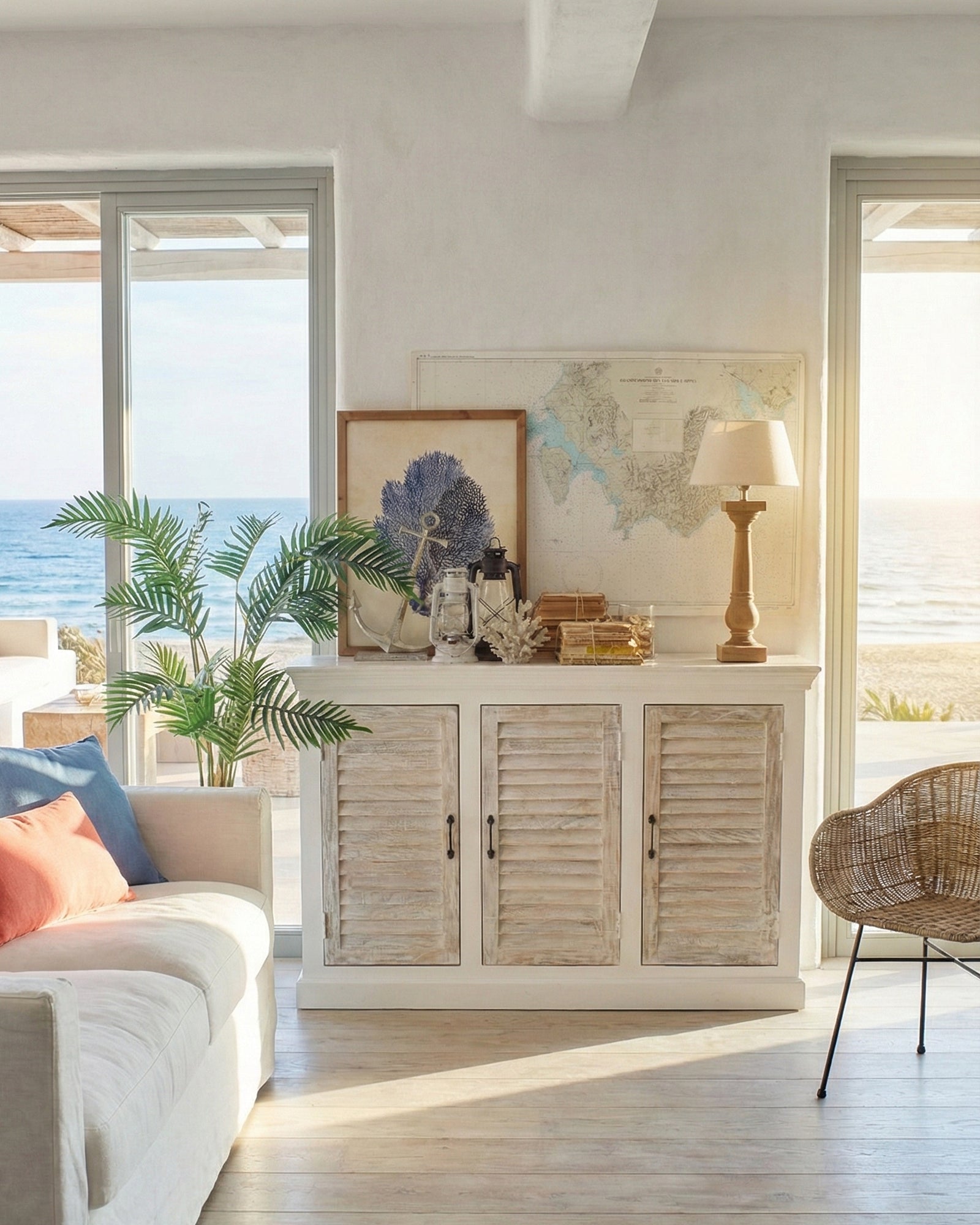 Credenza in legno massello Anguilla 140 cm - OrchideaMilano1981