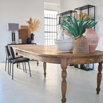 Tavolo allungabile in legno di olmo di recupero Grange 325 cm - OrchideaMilano1981
