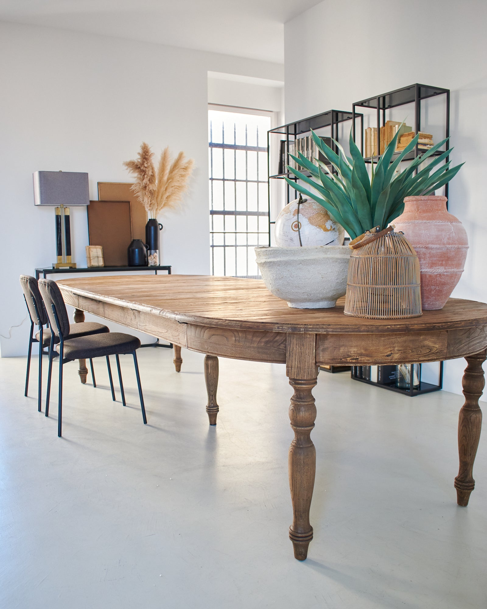 Tavolo allungabile in legno di olmo di recupero Grange 325 cm - OrchideaMilano1981
