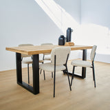 Tavolo in legno e ferro Fresno Small 180 cm - OrchideaMilano1981